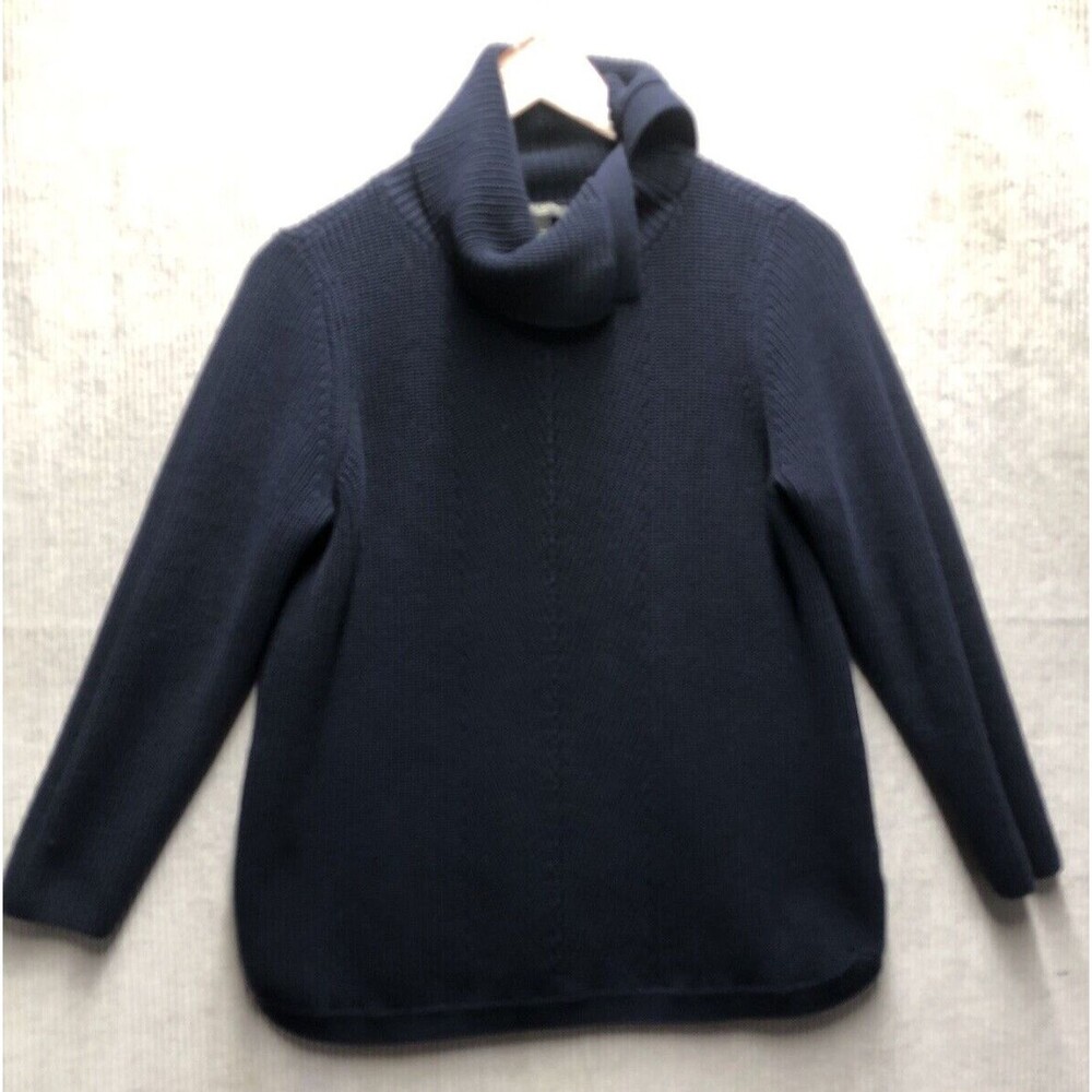 Talbots Navy Cowl Neck Sweater